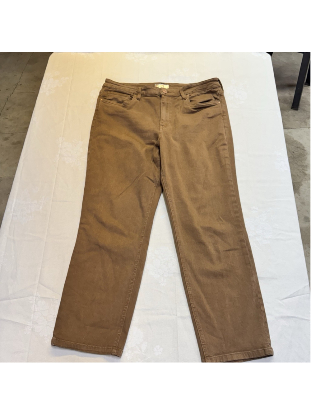 Hawkings McGill Men's Skinny Fit Chino Pants, Size 30x32 Golden Brown Straight